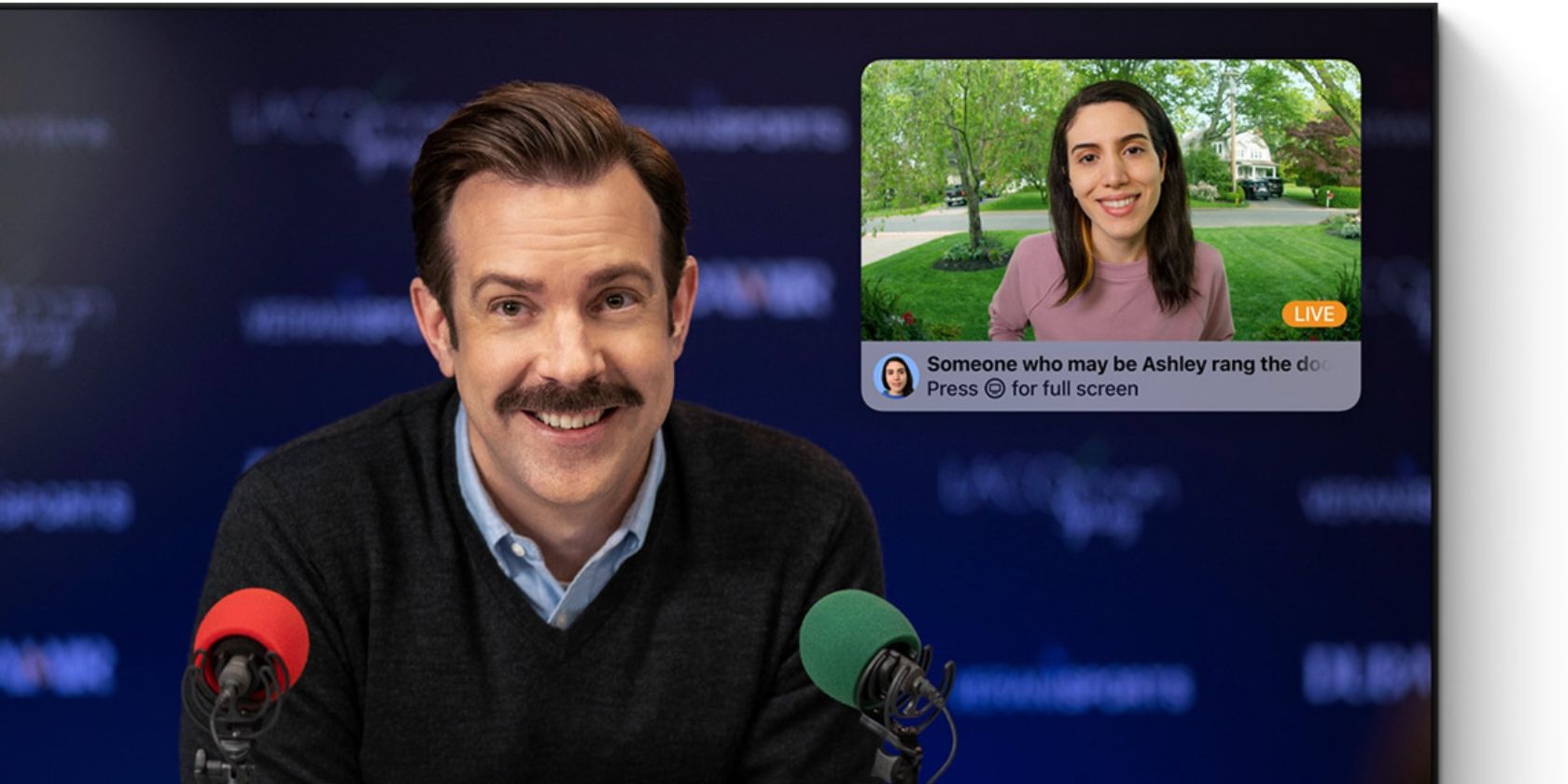 Notificación de reconocimiento facial de video seguro de Apple TV HomeKit