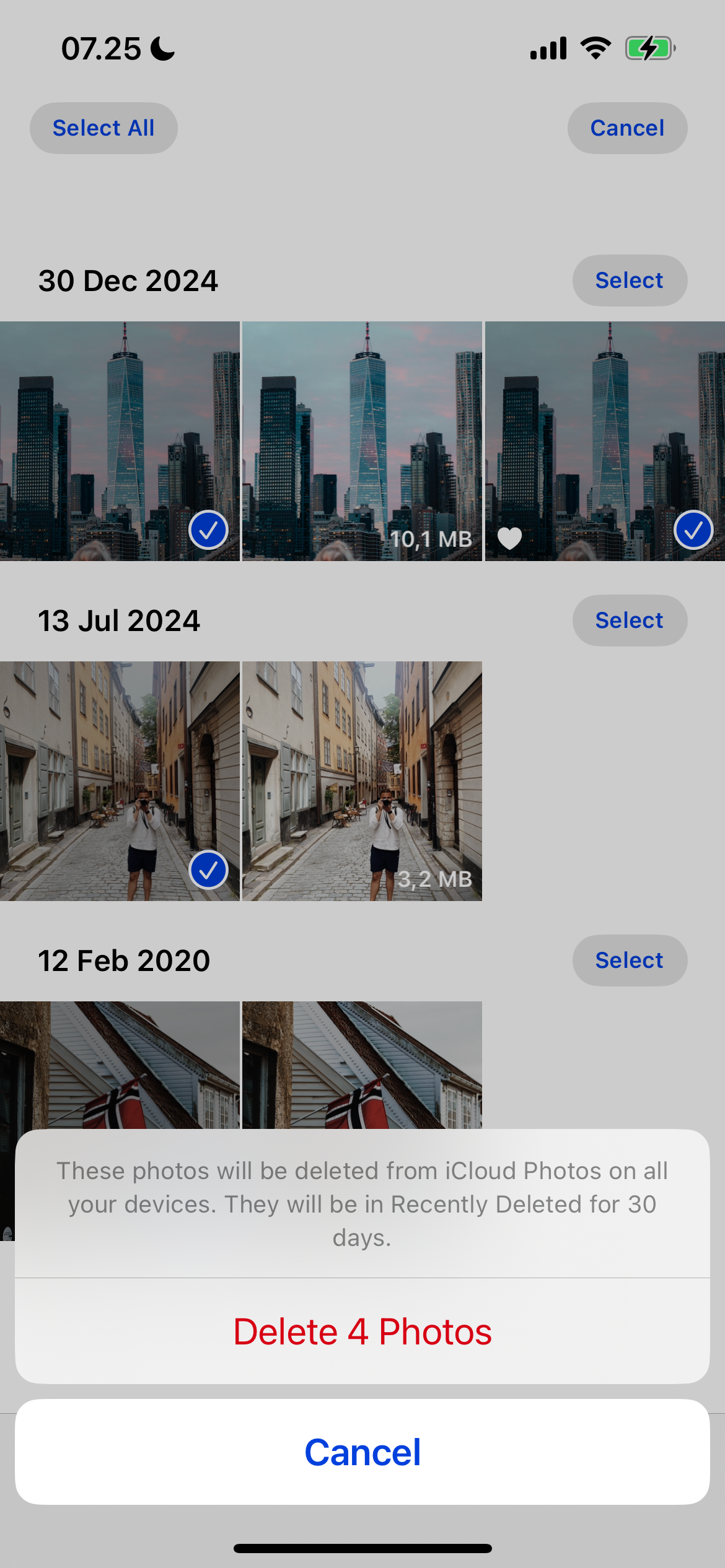 Eliminar fotos duplicadas en un iPhone