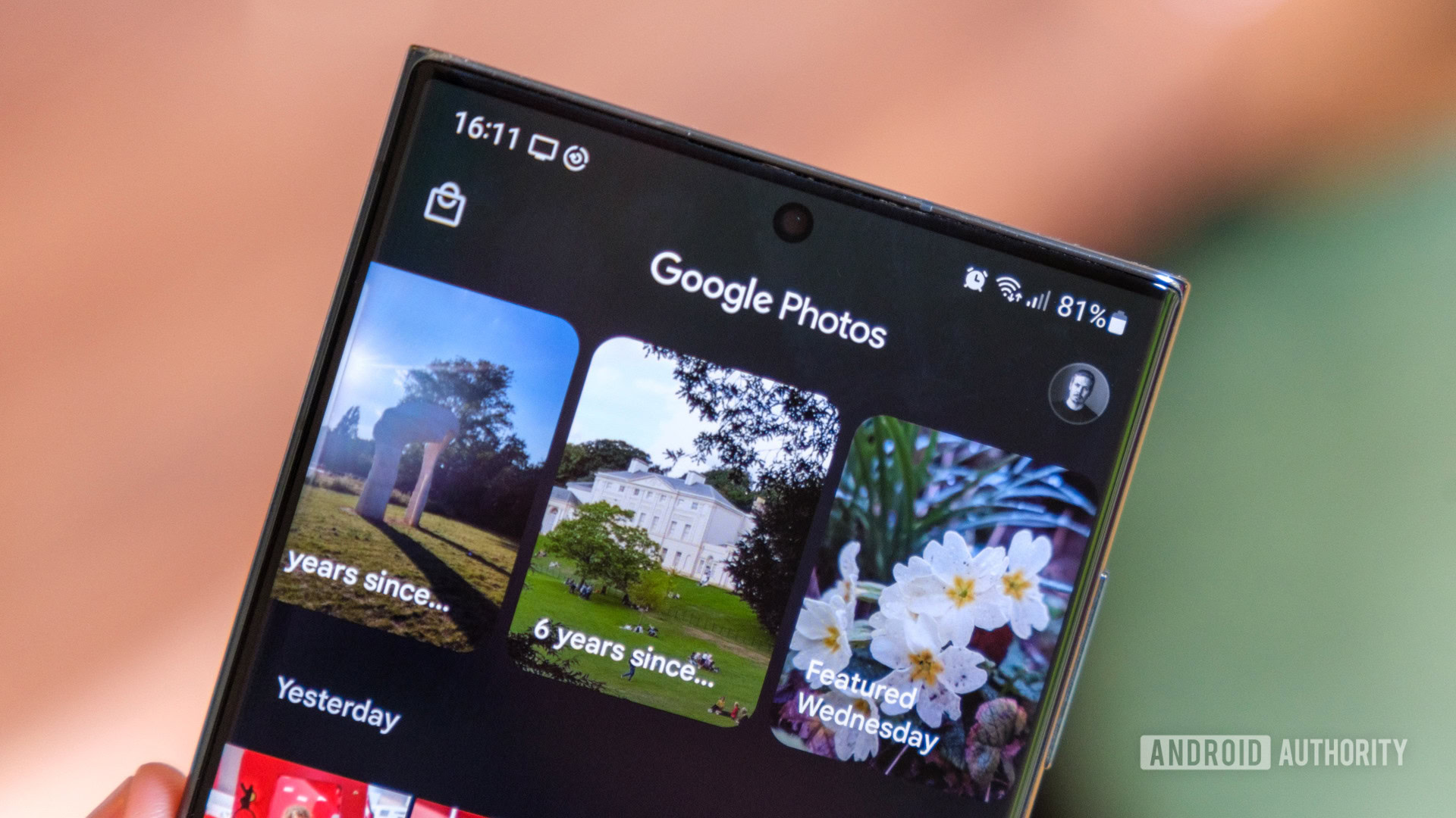 Encabezado de Google Photos Encabezado de Google Photos