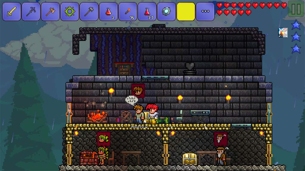 Captura de pantalla de Terraria 2017 Terraria mejores juegos multijugador locales para Android