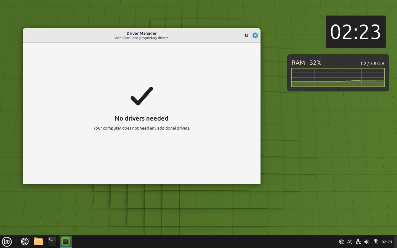 Administrador de controladores en Linux Mint