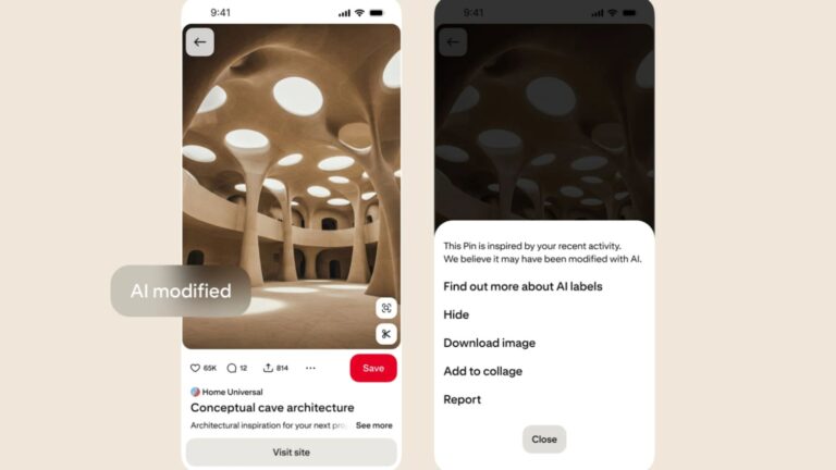 Pinterest finalmente está luchando contra Ai Slop