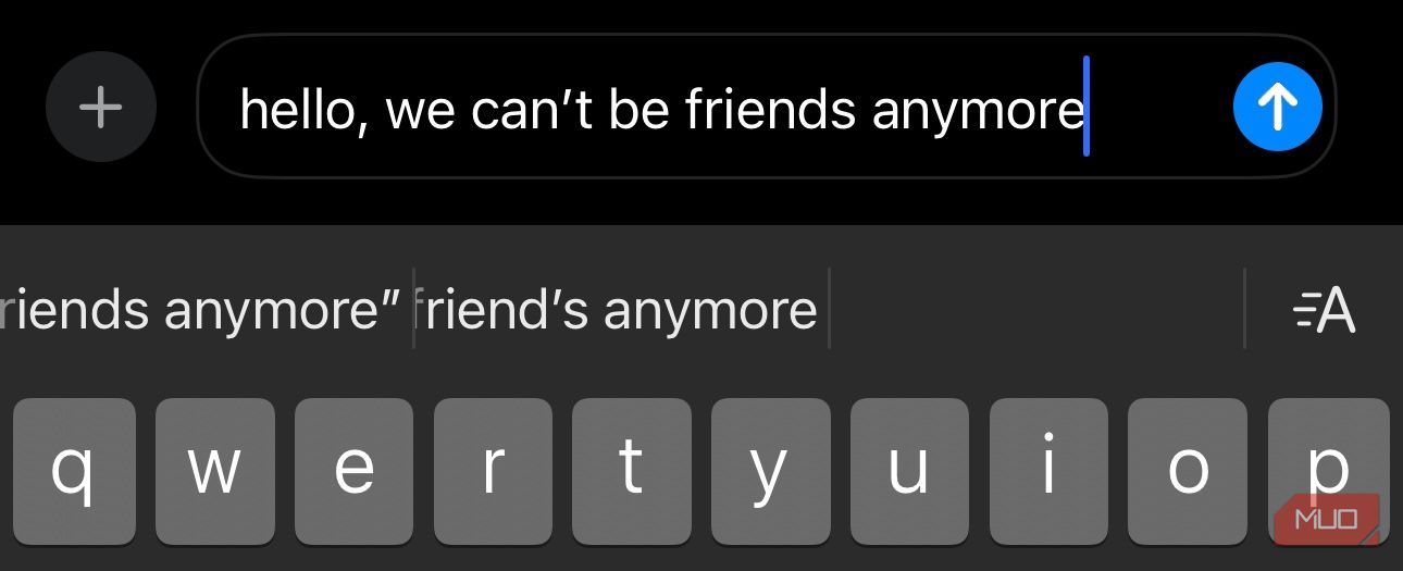 Enviar un mensaje arriesgado a través de iMessage
