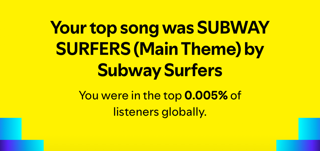Spotify envuelto 2024 que muestra la canción superior